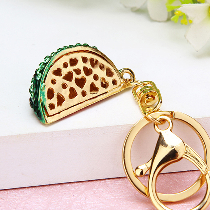 Zinc alloy Material Pastoral Watermelon Zinc Alloy Unisex Bag Pendant Keychain