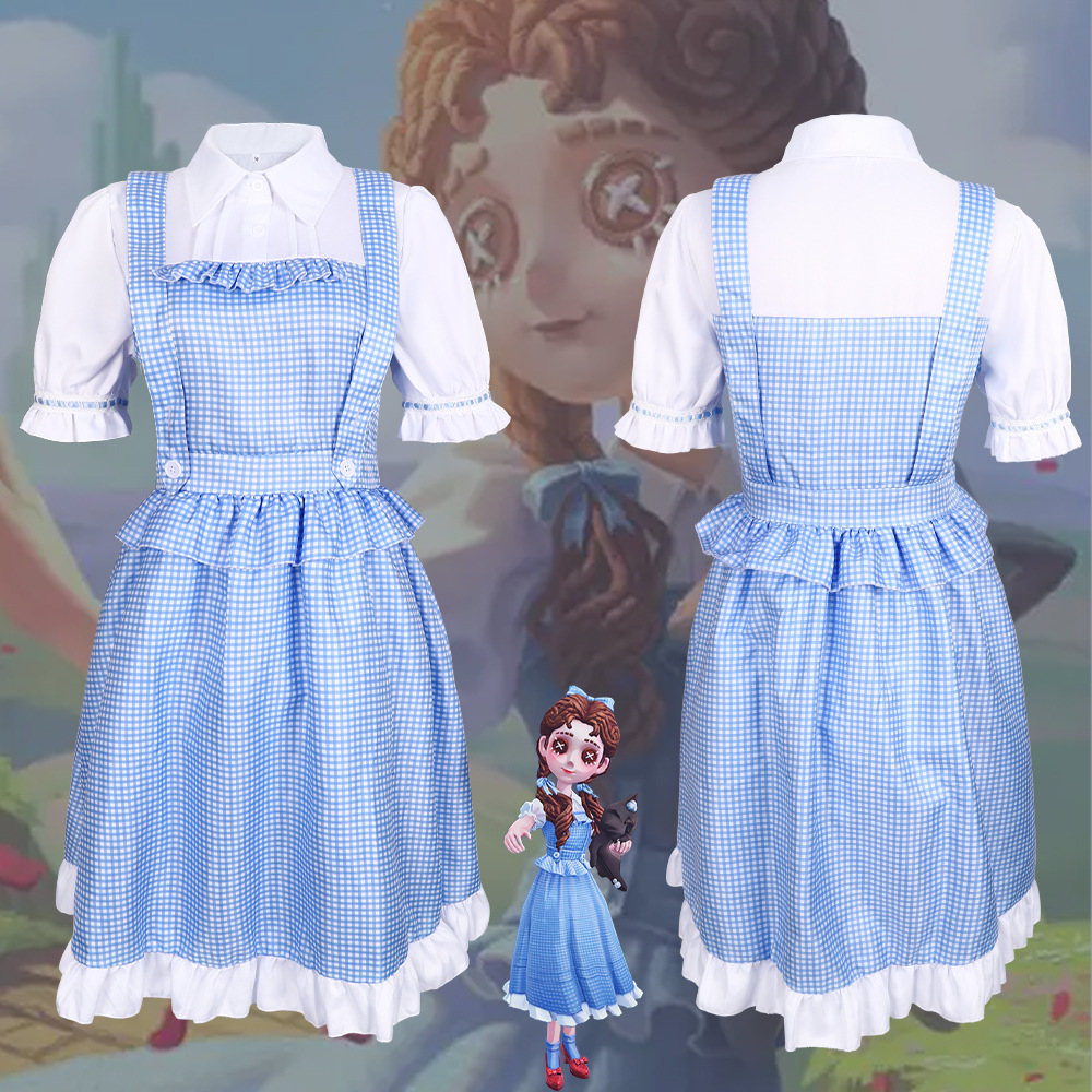 Halloween quinta personalidad niñita Dorothy Cosplay disfraz Lolita estrella de interpretación vestido conjunto