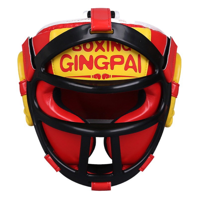 Children's sanda boxing Muay Thai head cover mask boxing helmet boys and girls hat training protective gear Taekwondo