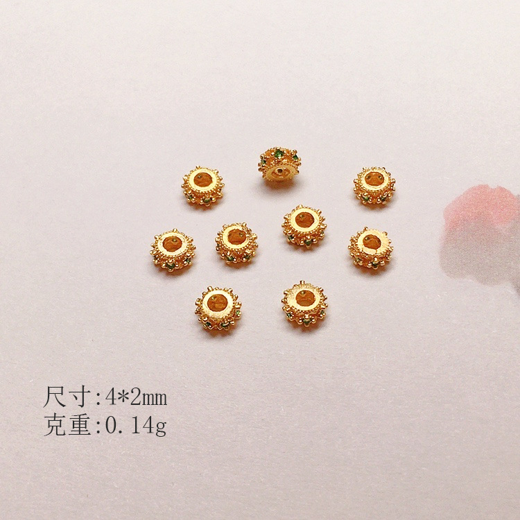 s925 Silver Plated Bead Accessories Bracelet Necklace Rope String Ornaments diy Handmade Bead Semi-finished Products