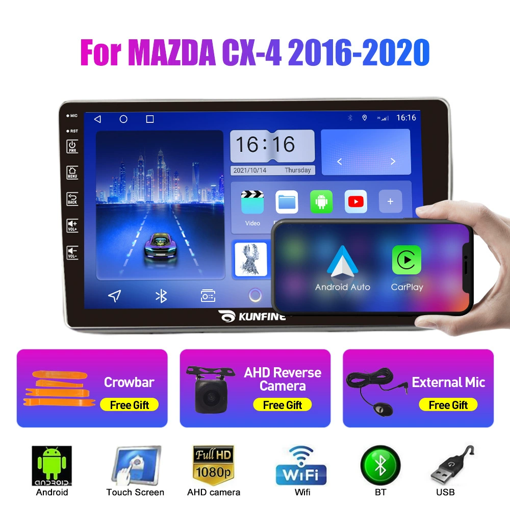 Подходит для Mazda CX-4 2016-2020 Android навигатор GPS изображение заднего вида авто интегрированная машина