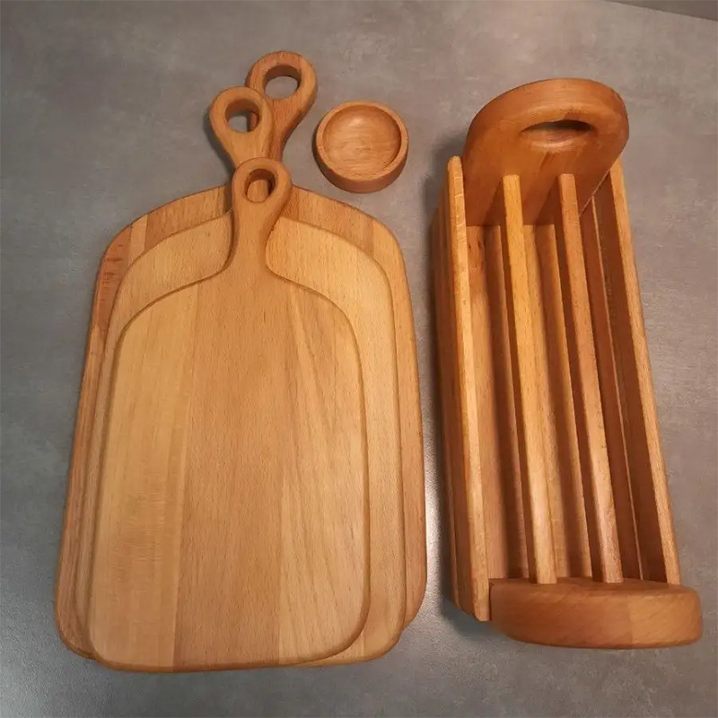 Junta de corte de madera multifuncional tablero de corte de vegetales de clasificación tablero de pizza de cocina tablero de mesa conveniente tablero de paneles de rollo tablero de alimentos suplementarios