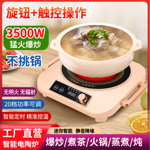 Small Electric Ceramic Stove Multifunctional Tea Stove Cooking Induction Cooker Small Electric Tea Stove Household Induction Cooker Stir-frying without Picking Pot