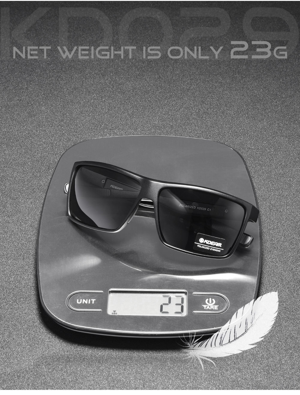 KDEAM neue quadratische rahmen brille männer fahren polarisierte sonnenbrille outdoor reise anti UV400 sonnenbrille KD029_voghion.com