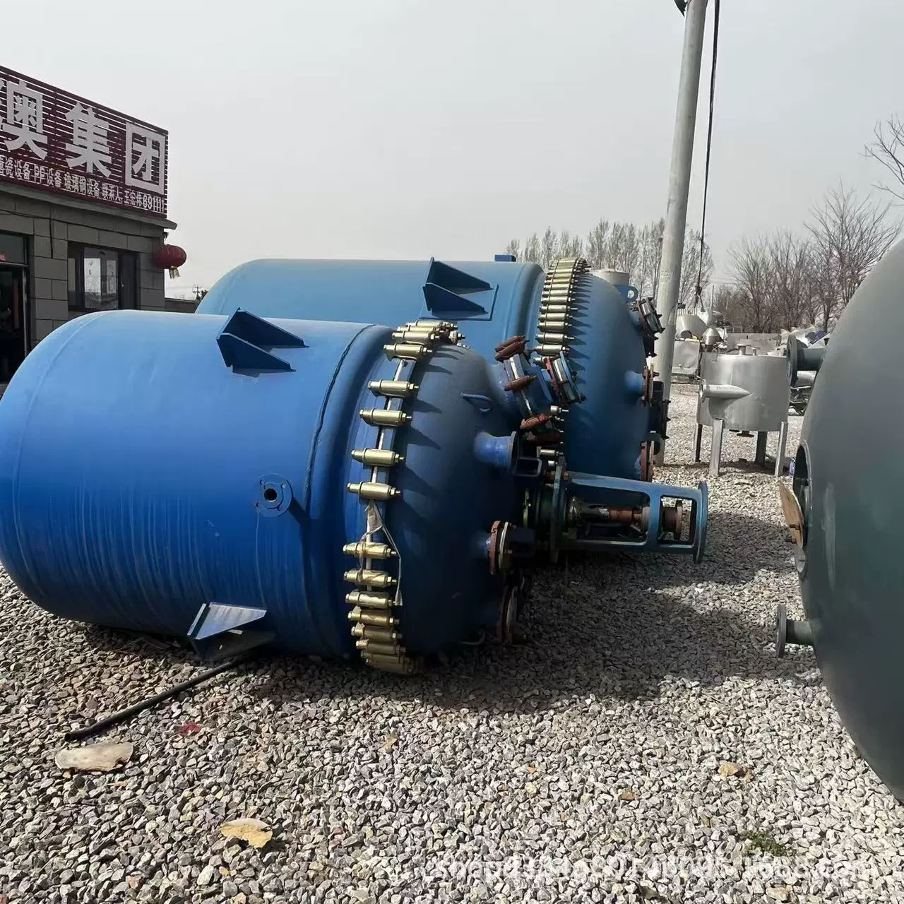 二手蒸发不锈钢反应釜 机械密封双层多功能电加热高速蒸馏反应釜