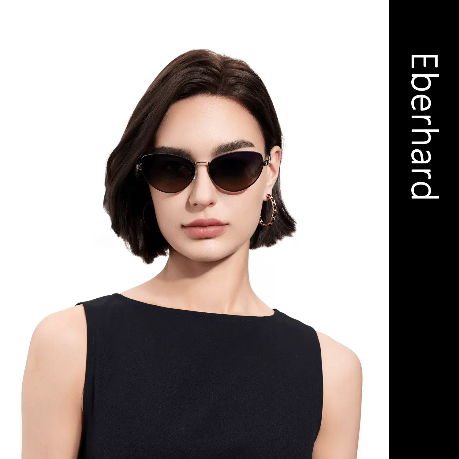 2025年新款尼龙偏光遮阳镜女时尚金属框墨镜欧美防晒太阳镜21022