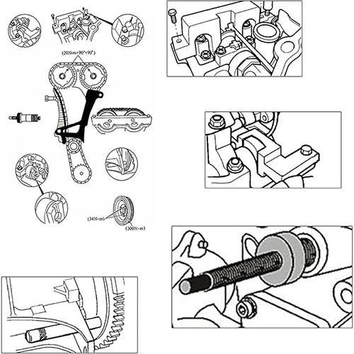 BMW N42N46 engine timing spring tool camshaft crankshaft fixing pin 320i 318i 5 Series Z4