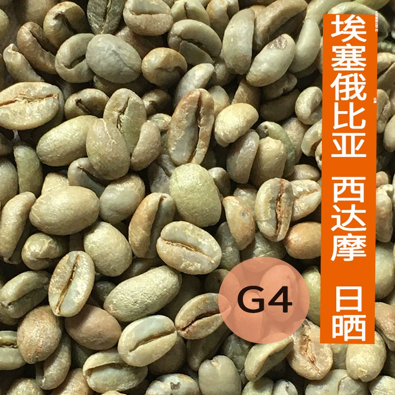 Эфиопские зеленые кофейные зерна Sidamo G4, сушеные на солнце, сырье для коммерческого кофе, оптом от производителя, в наличии.