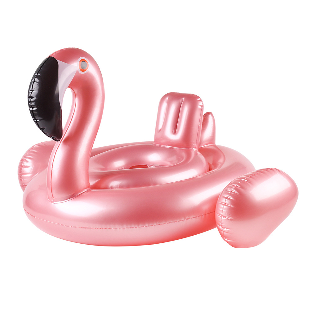 Xia Le bebé anillo de natación a prueba de sol con volante asiento de bebé barco cuerno barco hogar niños natación anillo piscina juguete