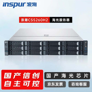 Inspur Cs5260H2 Domestic Security Innovation Server Higon C86 5380 with a Total of 32 Cores 2.5Ghz128G Memory
