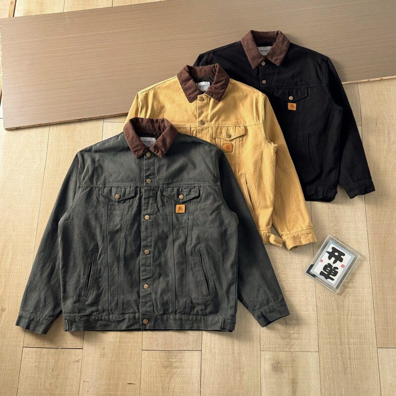 Cross-Border Vintage Kaha 25 New Trendy American-Style Lapel Vintage90Sj10 Trucker Jacket for Men and Women