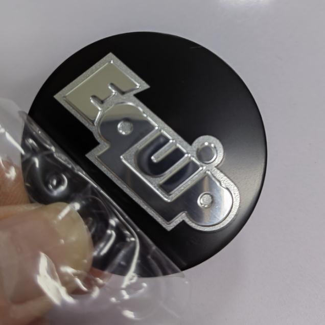 Qìchē – Car logo 50MM 56.5MM Aluminum - 45mm-black-equip-4pcspack