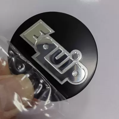 Car logo Decals Aluminum Alloy Car Stickers - 45mm-black-equip-4-pieces-1-pack