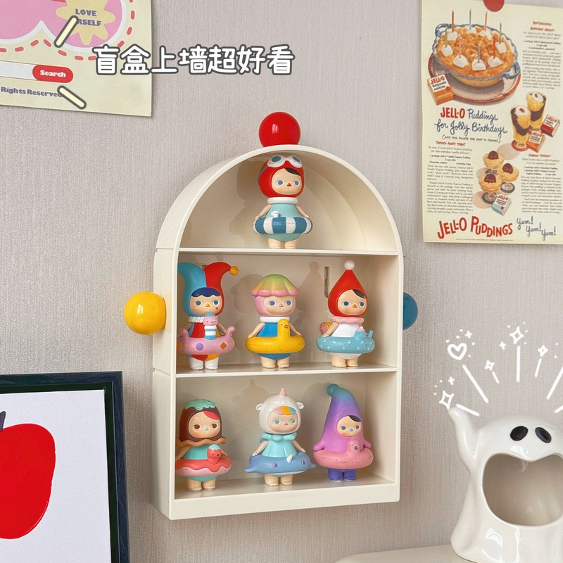 ドーパミンブラインド展示棚収納壁掛け穴なし手作りバブルマット人形置物展示棚|undefined