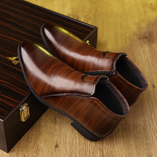 men's pointed daily fashion short boots business short