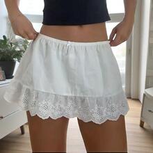 R 73830 Ruffled Elastic Waist Skirt ��Ҷ���ɽ�����ȹ�羳