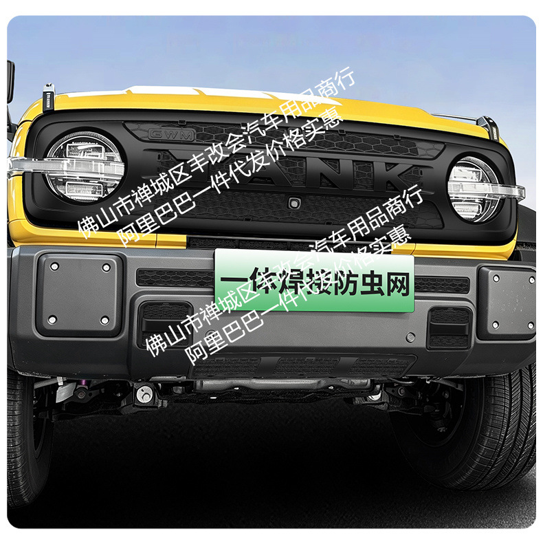 Suitable for the Great Wall Tank 300L new energy/fuel version, integrated welded car anti-insect net for the front grille