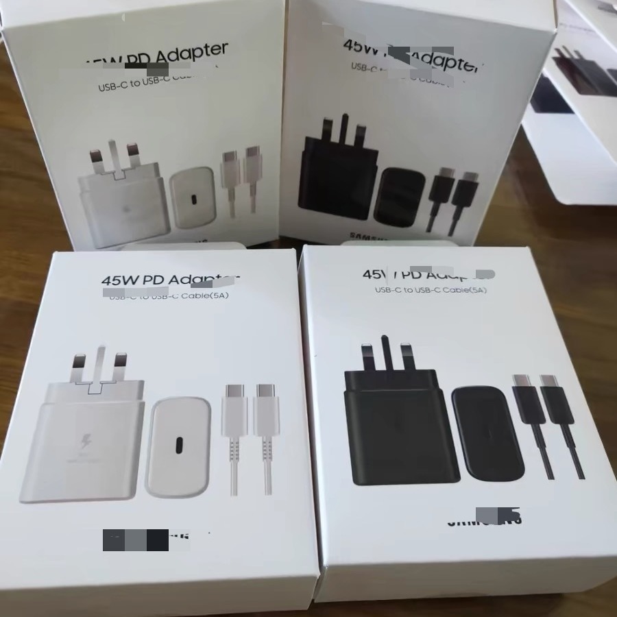 Aplicable Samsung 45W estándar estadounidense estándar británico estándar europeo cabezal de carga Note10/S20/note20 cargador de carga súper rápida