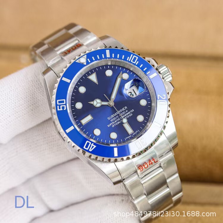 Cross-Border Dropshipping of Laojia Black, Blue, and Green Automatic Alloy Business Men's Watches from the Manufacturer, Direct Supply for Aliexpress Cross-Border Dropshipping of Laojia Black, Blue, and Green Automatic Alloy Business Men's Watches from the Manufacturer, Direct Supply for Aliexpress