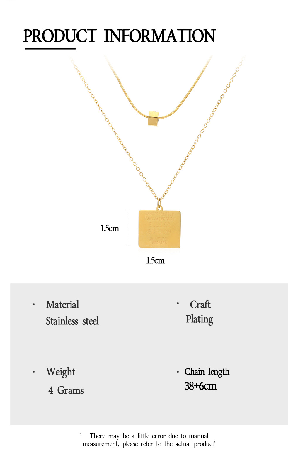 Geometric  Style Stainless Steel Titanium Steel Pendant Necklace Wholesale display picture 1