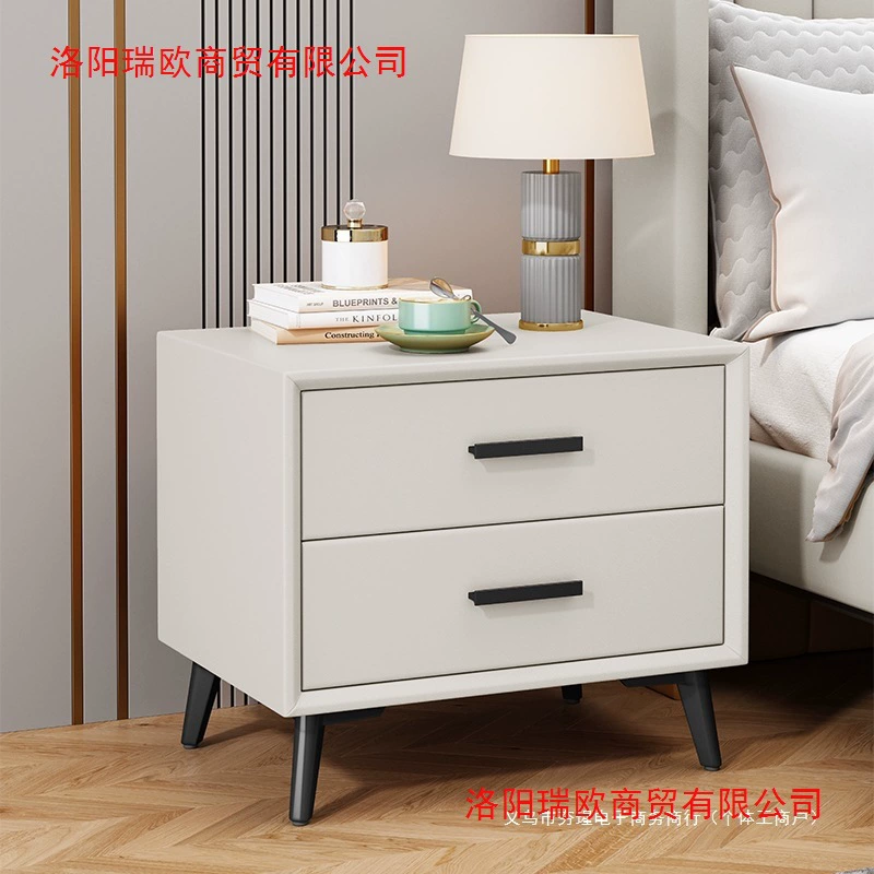 Прикроватная тумбочка, простая, современная, из цельного дерева, без установки, высококачественный интернет-шкаф для хранения предметов искусства в стиле знаменитостей, полностью оборудованный шкаф для хранения предметов искусства в спальне