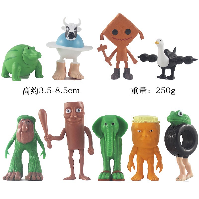 国境を越えた新製品外国AI山海経フィギュア通通木棒人トララ靴を履いたサメ人形モデル|undefined