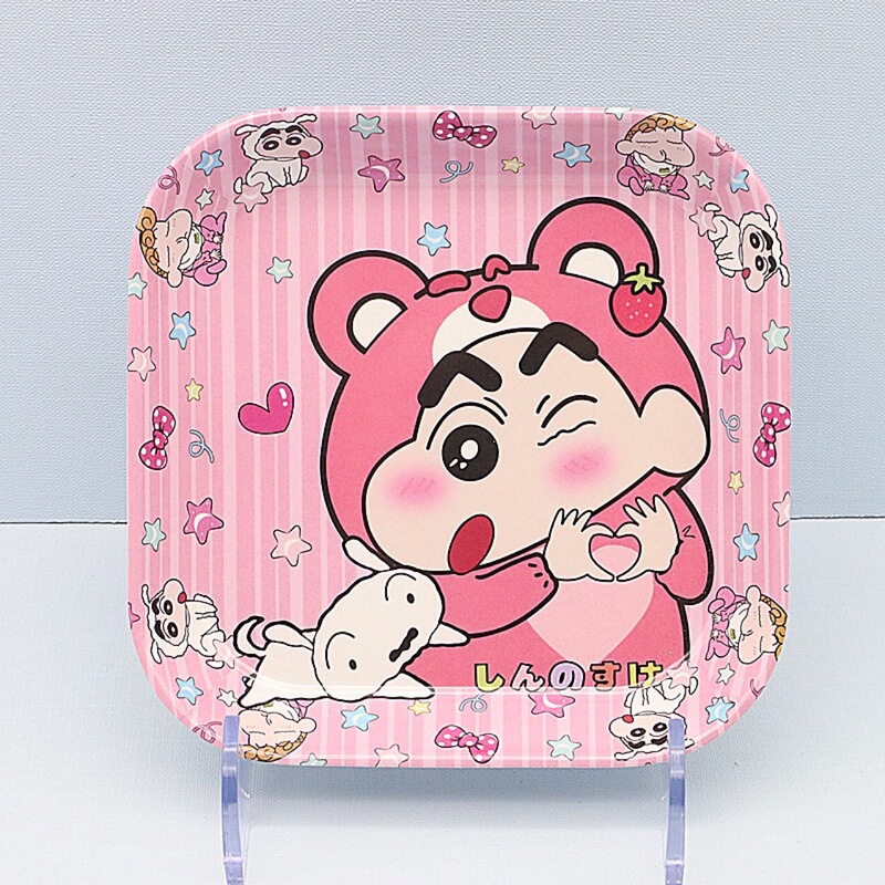 Kulomi melamine resin tableware snack plate cartoon cute creative fruit plate meilu square bone plate
