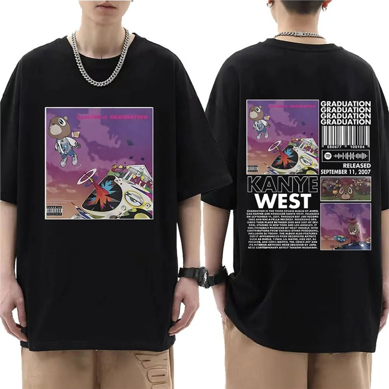 2025 Hip Hop Rapper Kanye West Graphic T-Shirt Men's Clothing