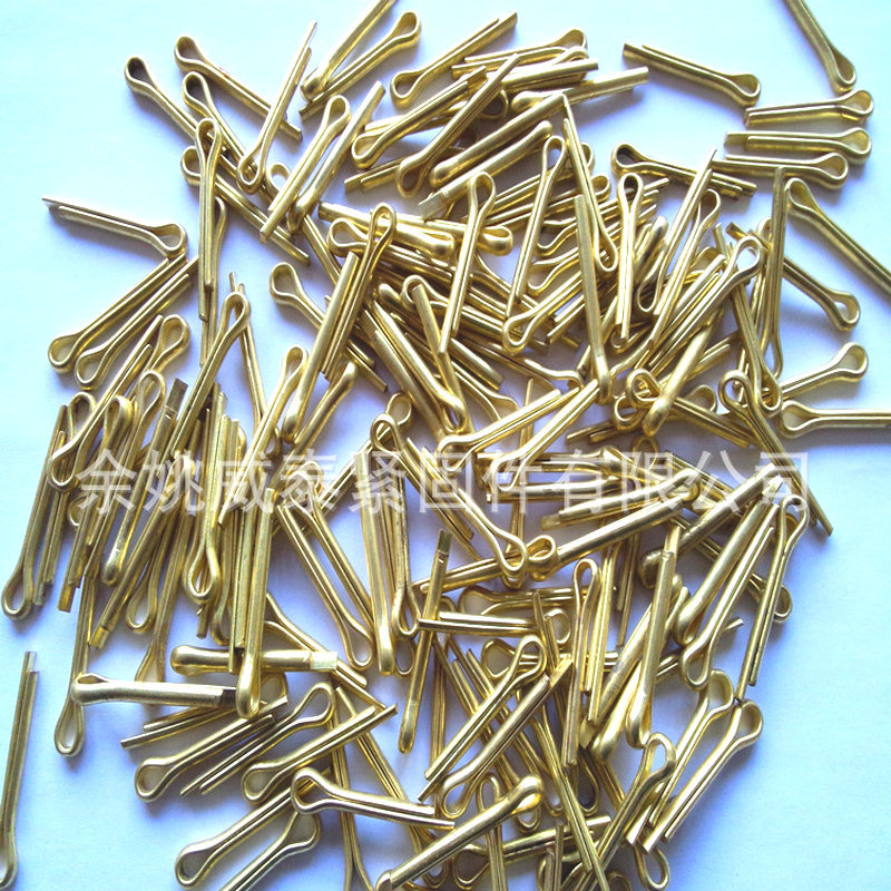 铜开口销圆柱销销轴R型销黄铜开口销M2MM4M5M6M8