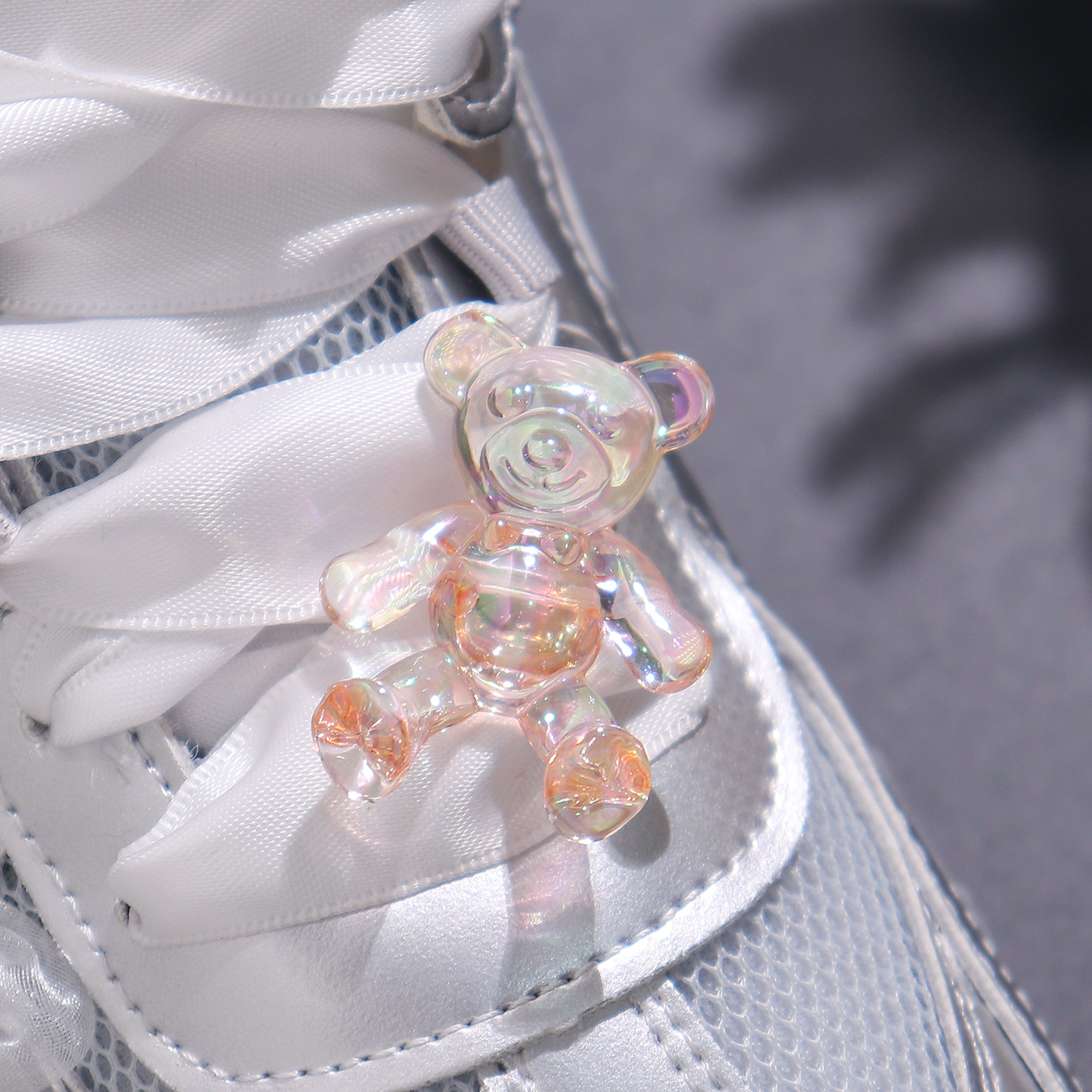 Coreano oso de cristal flor accesorios superiores zapatos de alto nivel de flores de formación zapatos DIY botones superiores