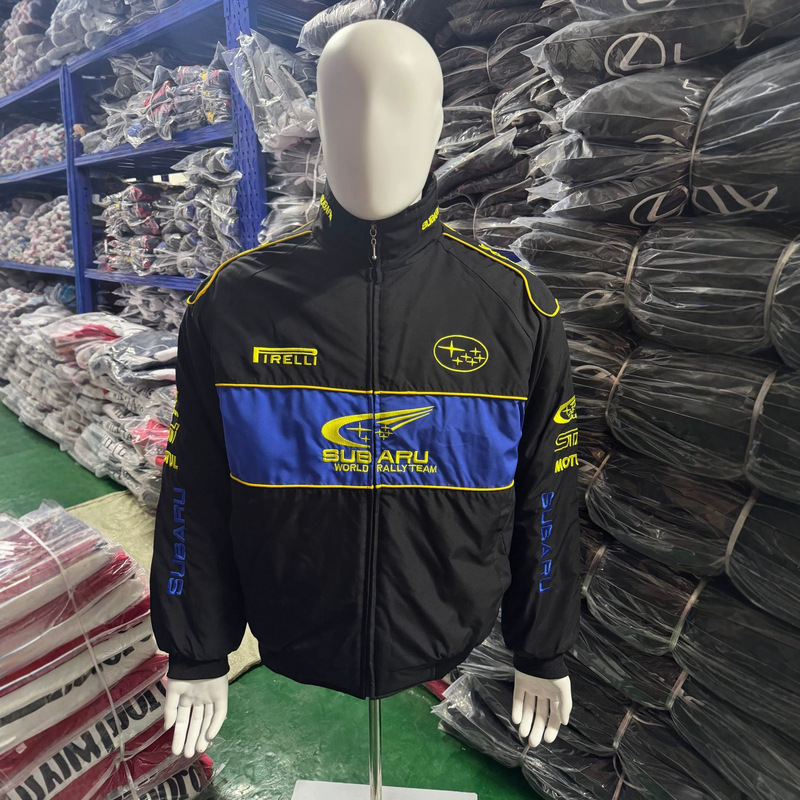 F1 Embroidered Jacket American Racing Jacket Motorcycle Jacket "Thick" Casual Loose Fit Motorcycle Riding Jacket F1 Embroidered Jacket American Racing Jacket Motorcycle Jacket "Thick" Casual Loose Fit Motorcycle Riding Jacket