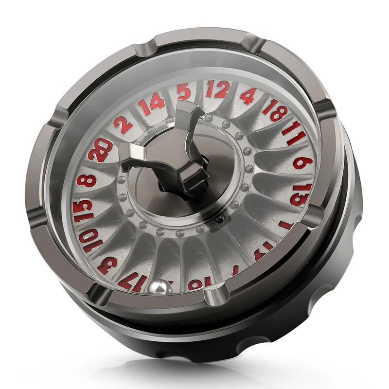 金属龙D轮盘指尖陀螺骰子套装RPG桌游适用带礼盒