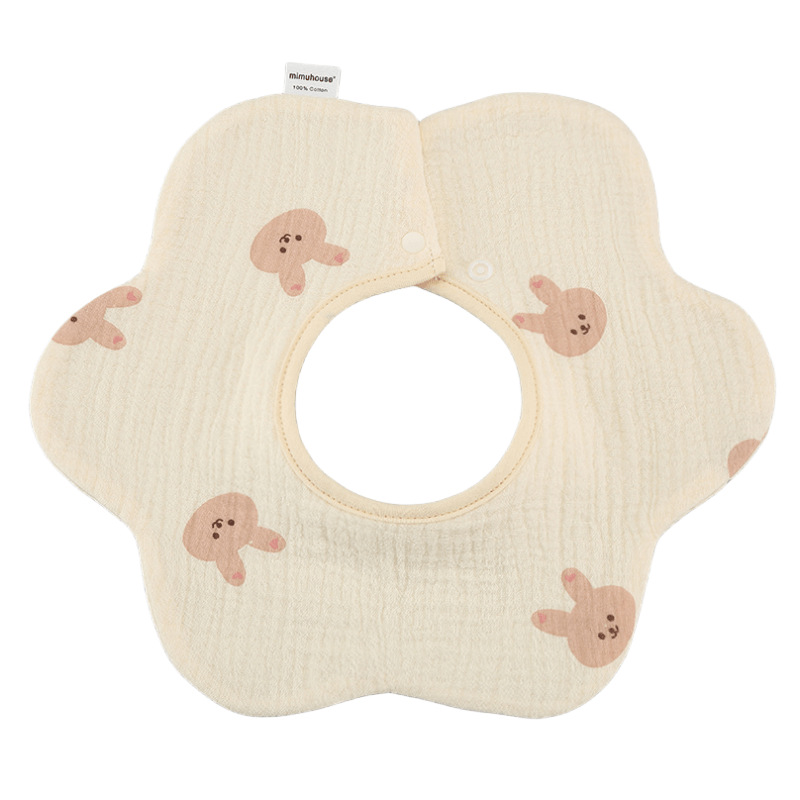 Babero de Pétalos de Gasa para Bebé de Gasa de Algodón, Transpirable, Absorbente de Agua, para Bebés image 199