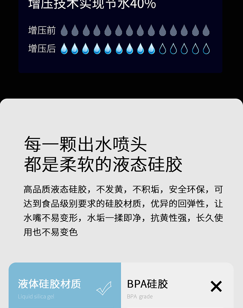 上杉智能恒温按键数显淋浴花洒套装家用全铜冷热沐浴增压喷头顶喷详情13