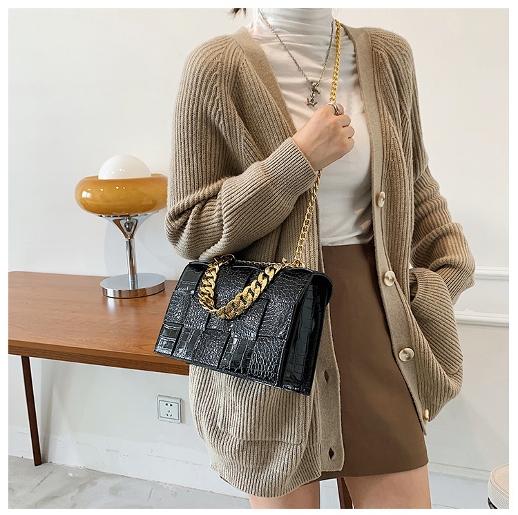 new handbags trendy fashion crossborder woven small square bag chain messenger bagpicture5