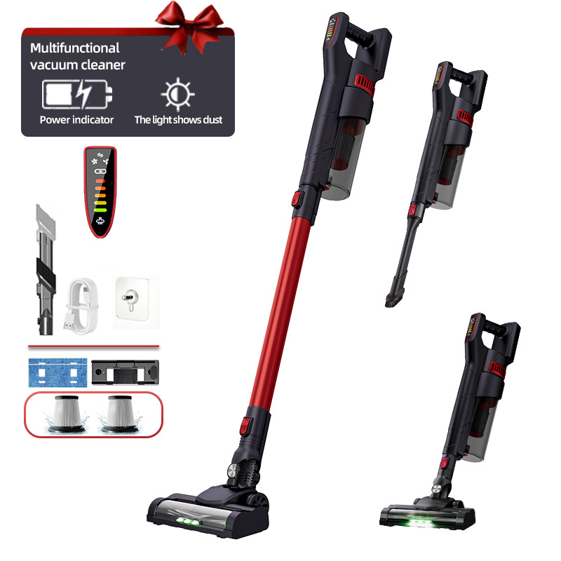 Amazon aspiradora doméstica gran succión inalámbrica portátil visualización digital desmontable alfombra succión arrastradora integrada aspiradora transfronteriza