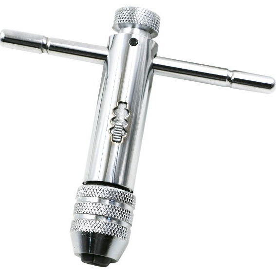 高品質T型ラチェットタップレンチ/タップレンチ 調整式正逆タップレンチ M3-8 M5-12|undefined