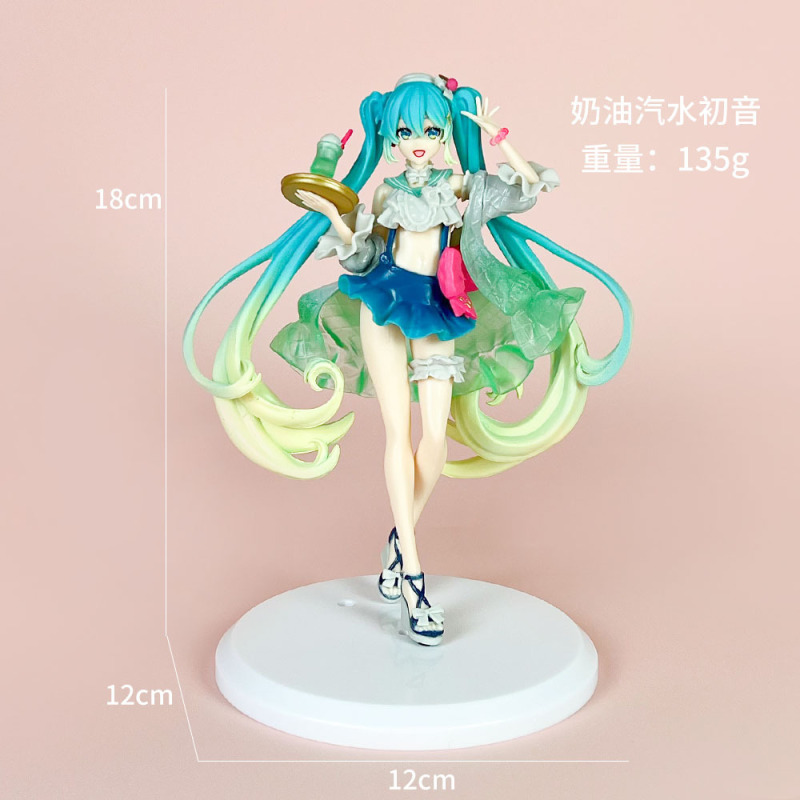初音未来手办动漫水冰月美少女蕾姆花嫁穹妹二次元公仔模型摆件批|undefined