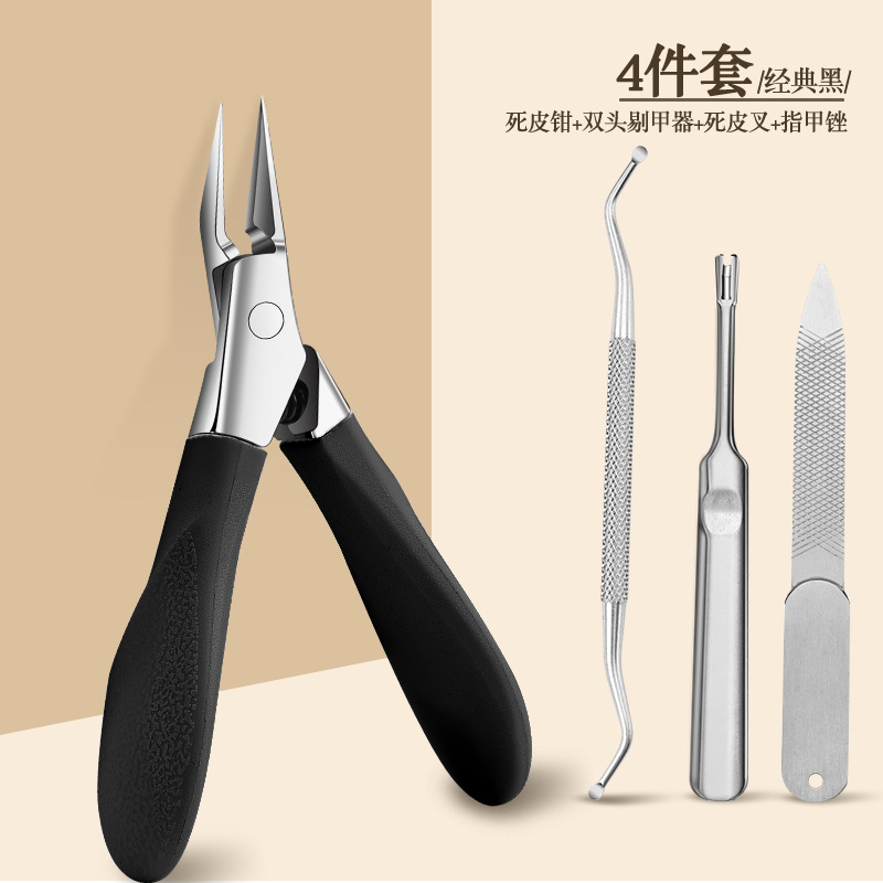 Transfronteriza spot al por mayor tijeras de piel muerta de silicona acero inoxidable manija tijeras de corte de color alicas herramientas de recorte