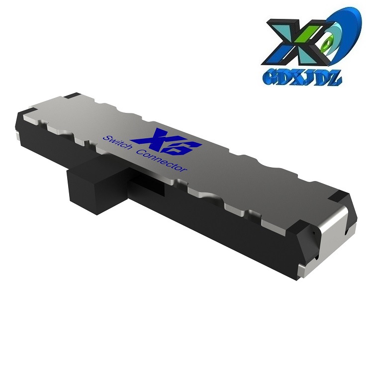 厂家批发两位拨动开关2P2T 侧贴两档滑动开关6脚 小型2位拨码开关