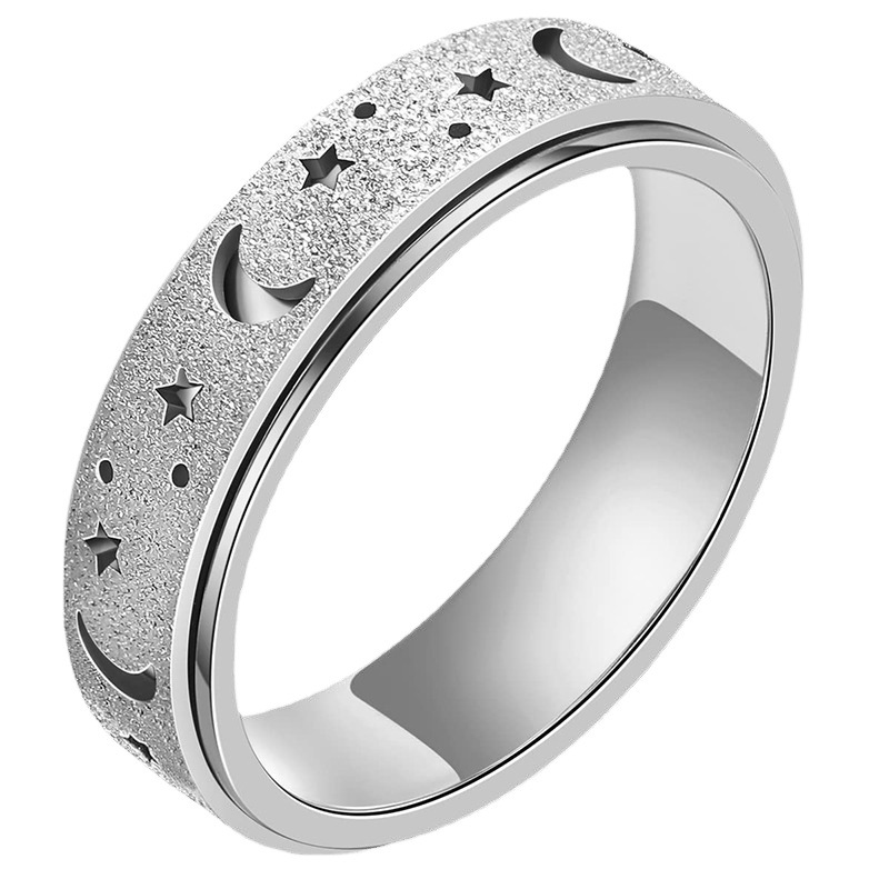 Stylish Fidget Ring For Anxiety Relief And Quiet Stress Control_voghion.com