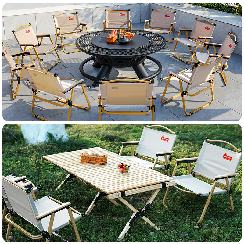 Artesano al aire libre silla Kermit silla plegable camping silla de ocio al aire libre portátil jardín ocio taburete grueso