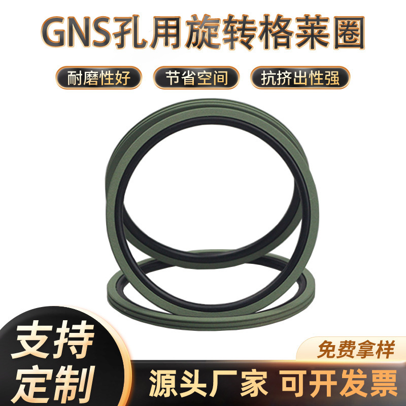 GNS孔用旋转格莱圈生产 聚四氟乙烯密封圈PTFE填充密封件机械密封