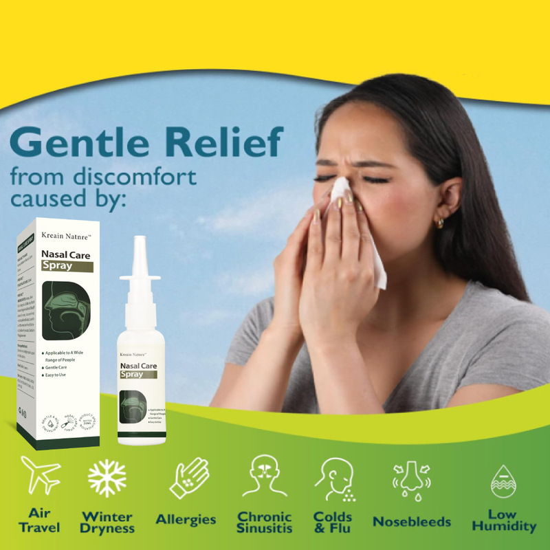 Nasal Spray for Clear Nasal Passages, Nasal Congestion Relief, Nasal Discharge, Nasal Cavity Cleaning and Care Solution, Cross-Border Hot-Selling Product, Dropshipping Available