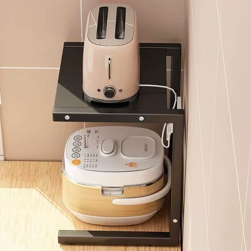 家用多层空气炸锅电饭煲收纳架锅具厨房台面转角置物架厨房整理