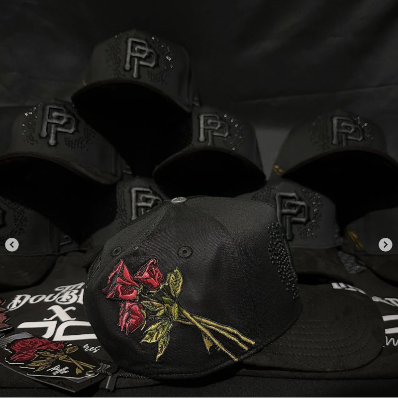 Tendencia transfronteriza hip hop Dandy Dandy sombrero con letras de diamante sombrero de pato doblado a lo largo del sombrero de béisbol image 192