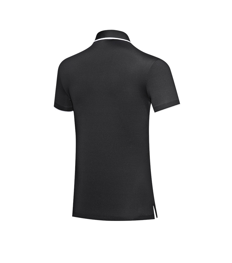 Áo thun golf nữ tay ngắn cổ chữ V, vải xẻ tà thời trang — YF553-màu trắng, YF553-Đen chi tiết 14