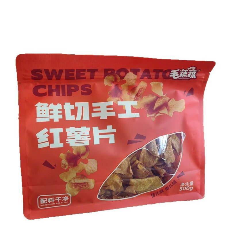 毛蔬蔬烤芝香瓜片油炸零食鲜切手工红薯片300g红薯片地瓜干|undefined
