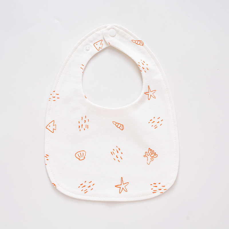 Bebé en forma de U de algodón babero recién nacido impermeable escupir leche saliva Toalla de algodón super suave ajustable babero Otoño e Invierno