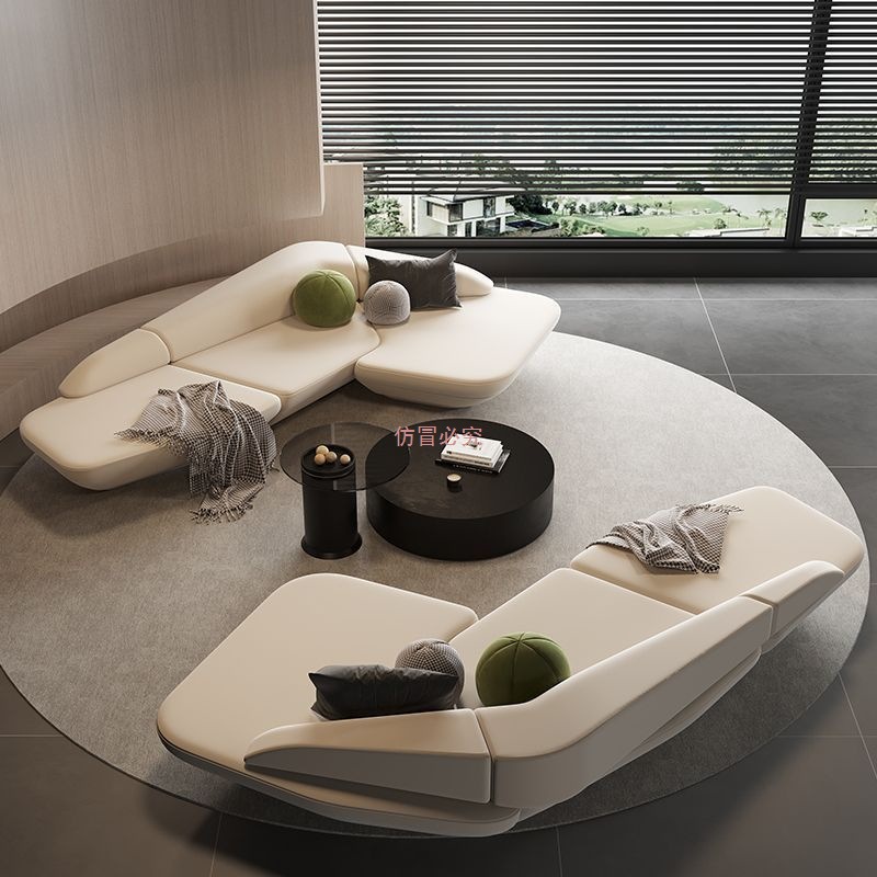 Special-Shaped Corner Sofa, Accessible Luxury Beauty Salon, Office Sales Office, Hotel Lobby, Business Rest Area, Reception and Negotiation